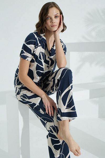 Etoile Bamboo Short Sleeve Summer Women's Pajamas Set 73377