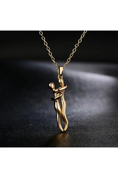 MRK Sevgililer Günü 14 Şubat Sevgili Sarılan Eş Çift Kolyesi