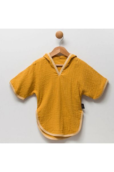 Moi Noi Hooded Muslin Beach Kids Baby Poncho Bathrobe Towel