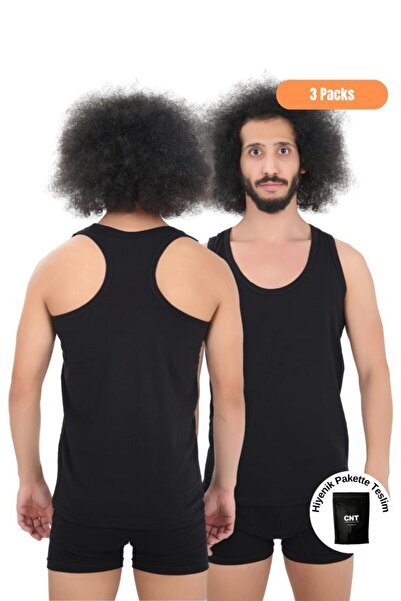 CNT Men's 3-Piece Full Lycra Rambo Sports Tank Top