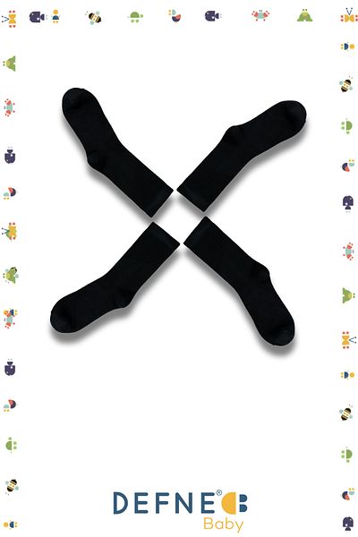 Defne Baby 4 Pairs Bamboo Kids Socks
