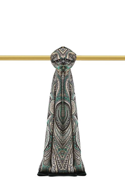 Bursa İpek Μεταξωτό σάλι Nefti Nile Pattern Sura