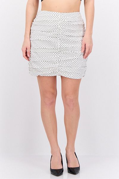 MANGO Woman White Women's Skirt 37010459