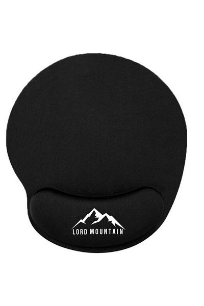 Lord Mountain Black Ergonomic Non-Slip Sole with Wrist Support Comfortable, Comfortable, Mouse Pad