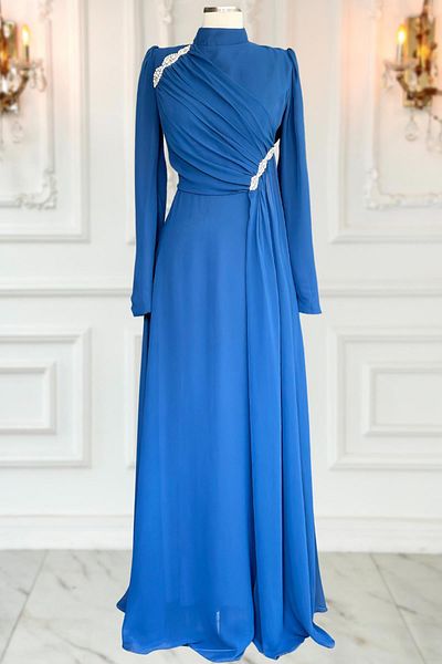 Amine Hüma Βραδινό φόρεμα Indigo Eflin