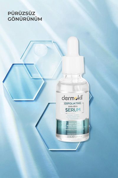 Dermokil Exfoliating Aha Bha Niacinamide Serum 30 ml