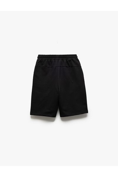 Koton Basic Shorts with Cotton Waist Lace Pocket Detail