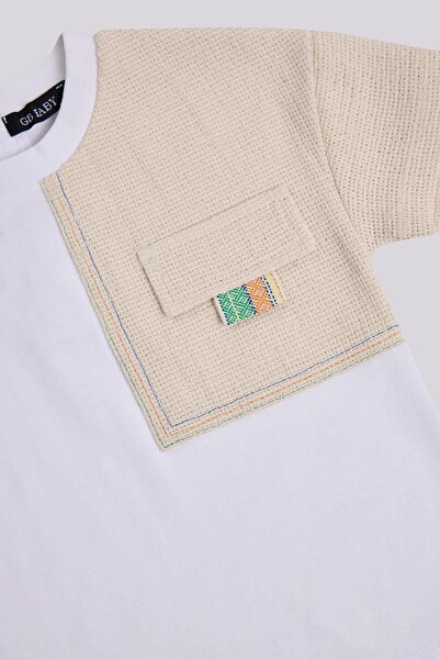 GB Baby Bg Store Baby Boy Ecru Tshirt