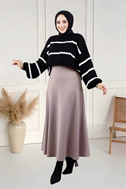 CNG MODA تنورة حجاب من القماش المنتفخ