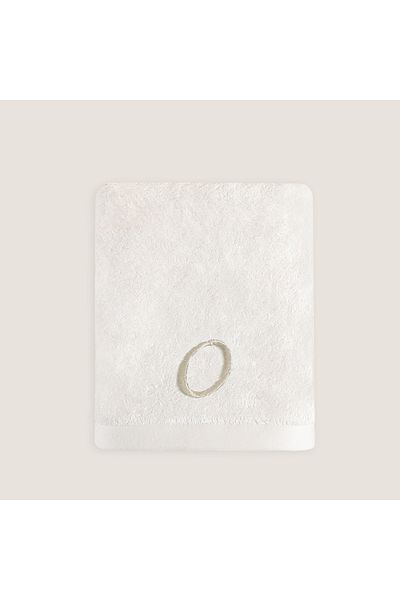 Chakra 50x90 Cm Ecru Solid Embroidered Face Towel