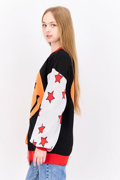 Labelrail x Sophia Hadjipanteli Women Crew Neck Colorblock Sweatshirt, Multicolor