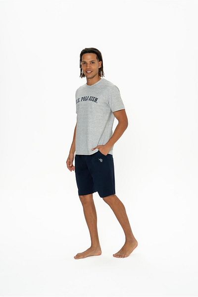 U.S. Polo Assn. Πόλο Ασν. Σετ ανδρικό γκρι σορτς