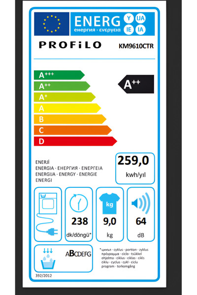 Profilo Çamşır Kurutma Makinesi 9 Kg Isı Pompalı KM9611CTR Uyumlu
