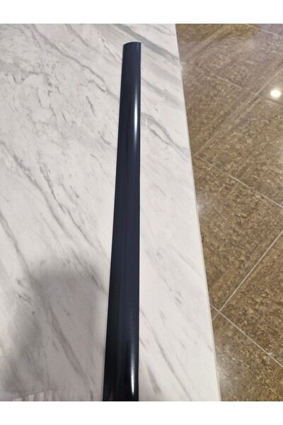 ORSAYAPI Parke Eşik Çıtası Kendinden Yapışkanlı Antrasit Renkli Alüminyum Profil 90 Cm /3 Adet.