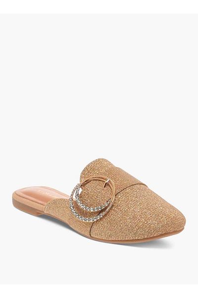 Flora Bella by Shoexpress Flora Bella Embellished Slip-On Mules