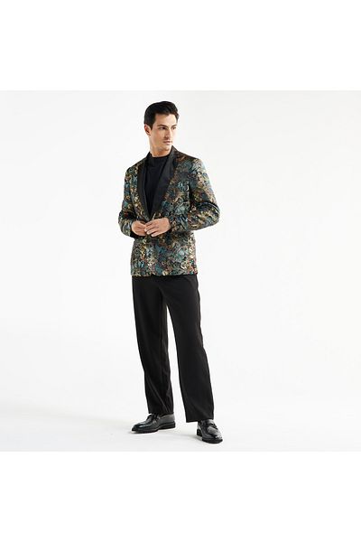 FAV Textured Notch Lapel Blazer with Pockets