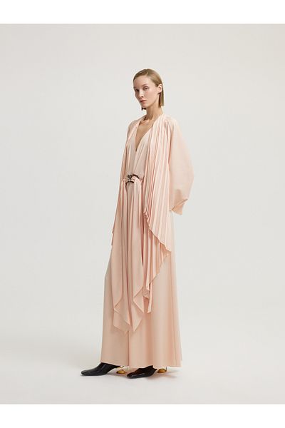 BAQA Belted Salmon Color Dress