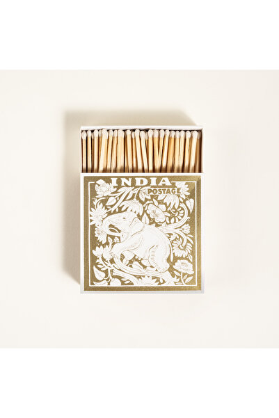 Zsa Zsa Zsu Elephant Stamp Ahşap Kibrit Hediyelik Eşya 11x11x3 Cm Renkli