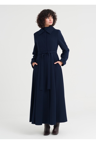 Armağan Kemerli Düğme Kapama Pardesü