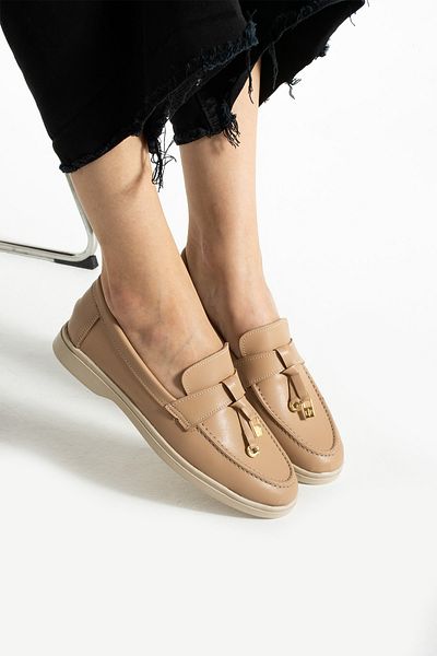 kubiano Women's Nude Mink Casual Shoes