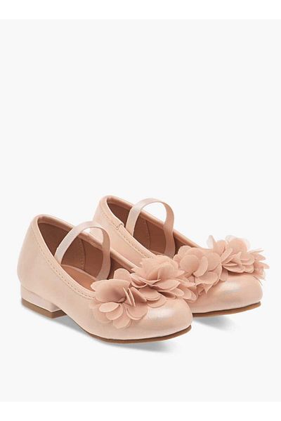 Flora Bella by Shoexpress Flora Bella Flower Applique Ballerina Shoes
