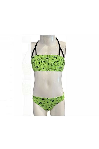 Kom Cudde Girl's Cat Skirt Bikini