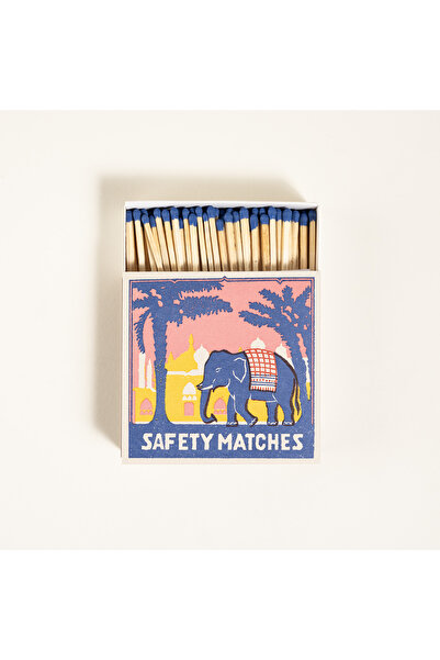 Pin Elephant Wooden Matchbook Souvenir 11x11x3 Cm Colorful