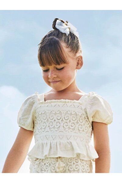 MAYORAL Girl's Crochet Detailed Blouse 3175