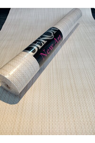 Dekor krem hasır desenli Duvar kağıdı 5m2 A-kalite