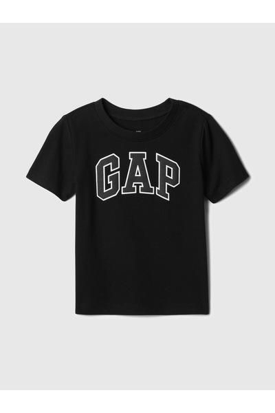 GAP Erkek Bebek Siyah Gap Logo T-Shirt