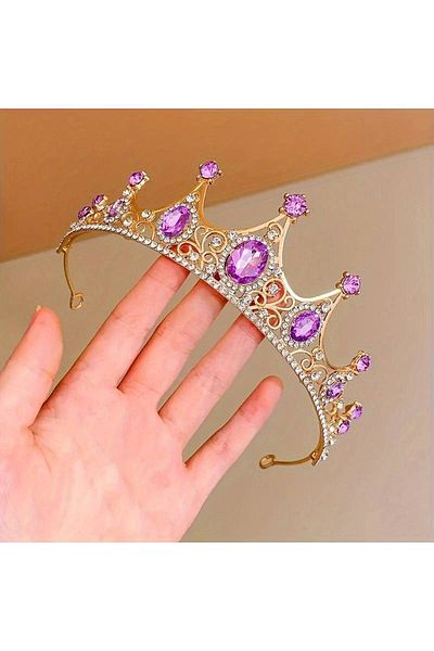 GlassySKY تاج الأميرة جوهرة لحفلة عيد الميلاد