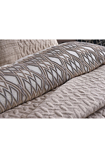 Doqu Home Capitol Nakışlı Nevresim Takımı Çift Kişilik - Krem
