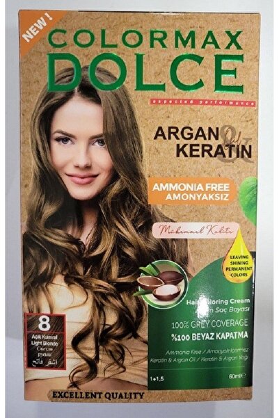 COLORMAX DOLCE Colormax Amonyaksız Saç Boyası 8- Açık Kumral