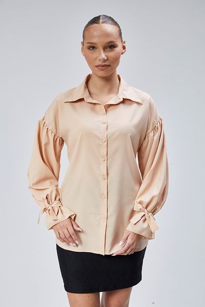 EMMAS CLOTHİNG Bluză oversize din satin cu detaliu cu șnur