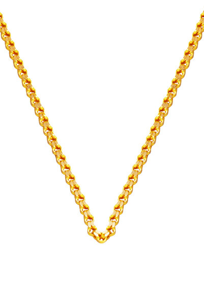 Zerince Güverse 14 Ayar Altın Zincir - 55 cm