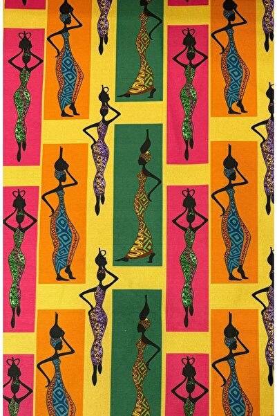 Enesar Home Flore Etnik Desenli Kumaş Dijital Baskı Döşemelik Kumaş