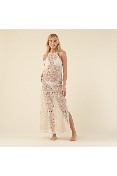 Chakra Malu Elbise Bej