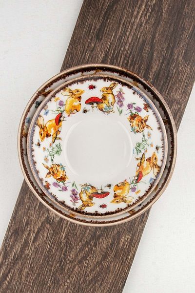 Bursa Porselen Dekor Rabbit Porcelain Draining Two-Size Porcelain Bowl