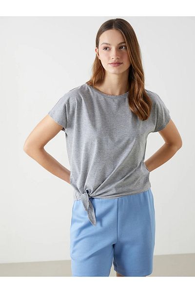 LC Waikiki Lcw Eco Gray Crew Neck Women's T-Shirt
