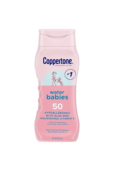 Coppertone لوشن واقي من الشمس للأطفال بعامل حماية من الشمس SPF 50، مقاوم للما...