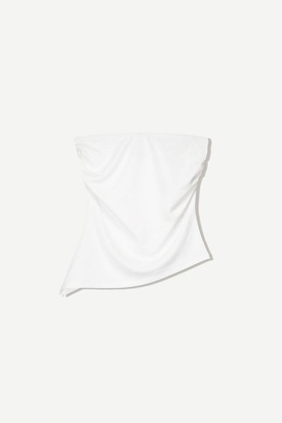 Bershka Bandeau top with gathered detail