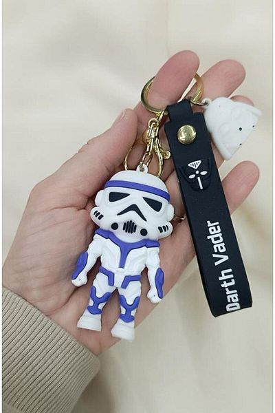 Hd Marketim Silicone Keychain Star Wars Darth Vader Bag Ornament Accessory