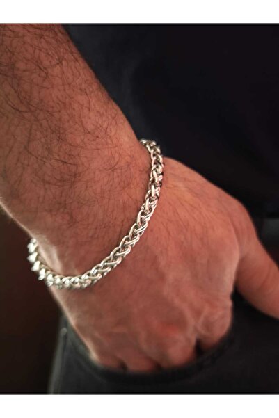 Kusakli Set of 2 Thick King Model Men's Chain Necklace and Bracelet