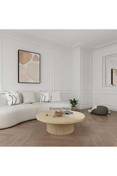 travertine house Diaro Traverten Orta Sehpa