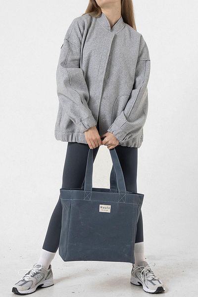 Maule Medium Waxed Canvas - 100% Cotton Women's Shoulder Tote Bag