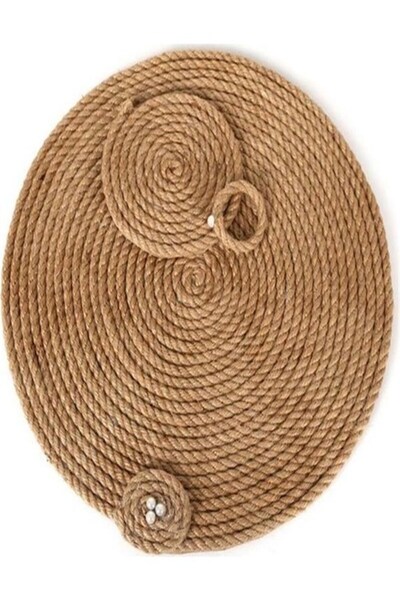 EMİRHANNALBUR Jüt Halat ip Dekoratif Hasır ip Kendir Urgan Süsleme 12 mm 25 METRE