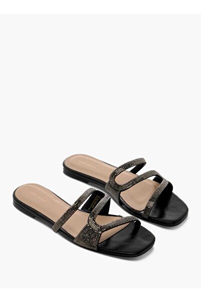 Flora Bella by Shoexpress Flora Bella Embellished Slip-On Sandals