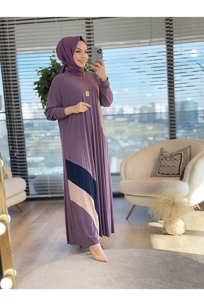 ALANURMODA Pleated Colorful Dress