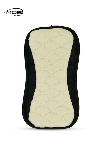 Generic Premium Car Armrest Cushion Pad, Soft & Comfortable Handrail Pad, Beige & Black, 1Pc