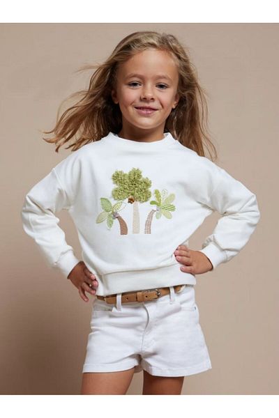 MAYORAL Girl's Belted Gabardine Shorts
